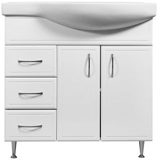 Тумба под раковину Stella Polar Концепт 80см белый SP-00000129